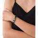 Michael Kors - 여성용 프리미엄 팔찌 블랙 톤 스테인리스 스틸, 블루 MKJ7827040;S