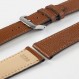 COGNAC 18mm 실버 버클의 Rios 1931 FRENCH 가죽 시계 스트랩