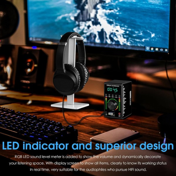 Douk Audio M100 미니 블루투스 5.0 Verstärker Digitalverstärker USB DAC 동축/옵션 홈 오디오 앰프 음악 플레이어 24Bit/192K 68W×2