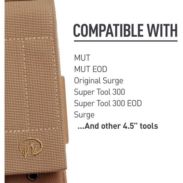 Leatherman 300-Sand Molle Pouch to Fit Oxide Finish Super Tool/ MUT/ MUT EOD Multi-Tools - 브라운