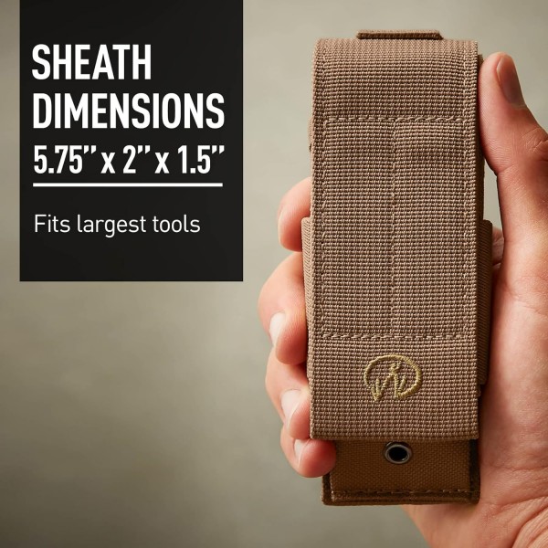 Leatherman 300-Sand Molle Pouch to Fit Oxide Finish Super Tool/ MUT/ MUT EOD Multi-Tools - 브라운
