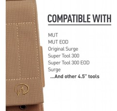 Leatherman 300-Sand Molle Pouch to Fit Oxide Finish Super Tool/ MUT/ MUT EOD Multi-Tools - 브라운