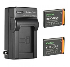 Kodak Easyshare Touch M577, Easyshare MD30 PixPro FZ51(KDK-FZ-51BL) PixPro FZ52 PixPro FZ53 PixPro SL5 스마트 렌즈 디지털 카메라용 Kastar 2팩 K7006 배터리 및 AC 벽면 충전기 교체