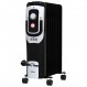 Güde OR 2000-9 오일 라디에이터(220-240V, 2000W 가열 전력, 3가지 열 설정(800/1200/2000W), 9개 리브, 연속 온도 조절기, 기울기 및 과열 보호, 안전한 운송을 위한 바퀴)