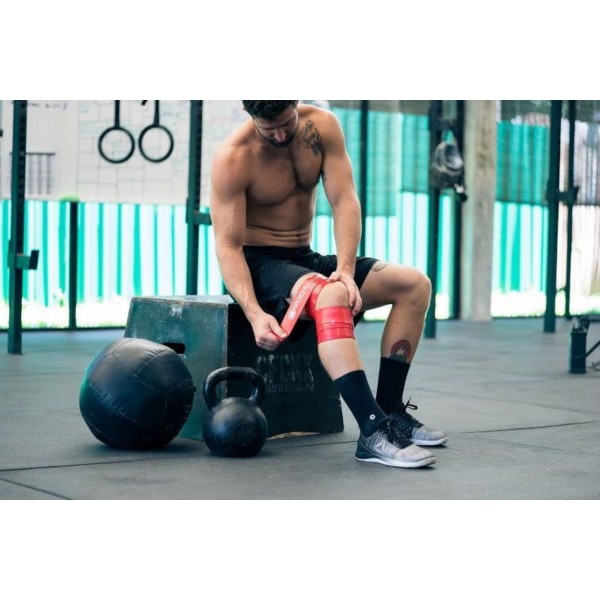 WOD Nation 근육 치실 밴드 아픈 근육을 압정 및 치실로 사용하고 이동성 향상을 위한 회복 밴드: 스트레치 밴드에는 운반 케이스가 포함되어 있습니다.