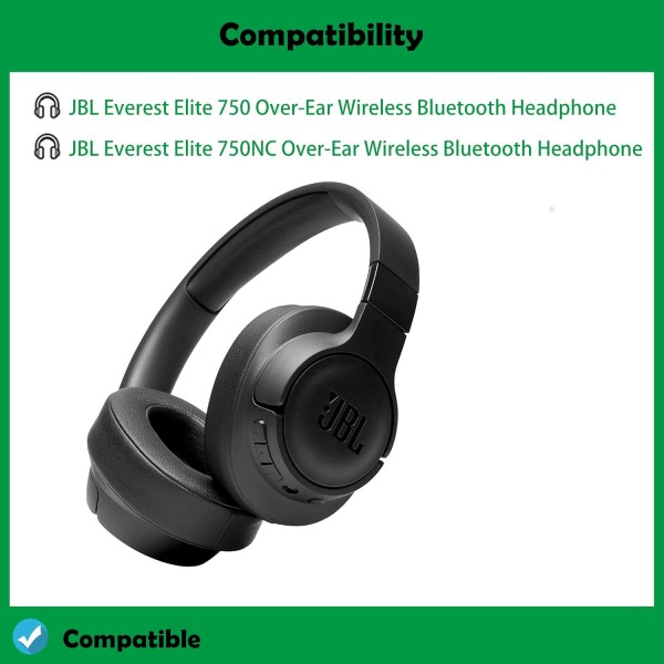 DowiTech Professional JBL750 헤드폰 이어 패드 헤드셋 쿠션 교체 용 이어 패드 JBL Everest Elite 750 750NC 오버 이어 무선 블루투스 헤드폰과 호환 가능