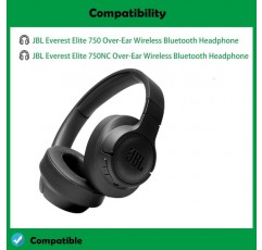 DowiTech Professional JBL750 헤드폰 이어 패드 헤드셋 쿠션 교체 용 이어 패드 JBL Everest Elite 750 750NC 오버 이어 무선 블루투스 헤드폰과 호환 가능