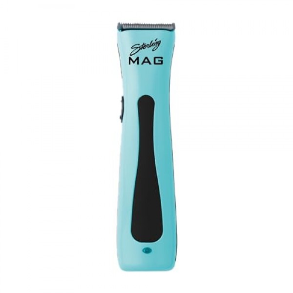 Wahl Professional - 스털링 매거진 트리머 - 회전식 모터와 리튬 이온 배터리를 갖춘 이발사용 전기 무선 헤어 트리머, 블랙/아쿠아