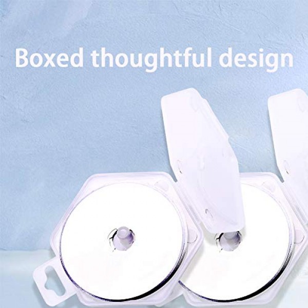 로터리 커터용 10Pcs 45mm 로터리 커터 블레이드, 로터리 커터 교체 블레이드에는 플라스틱 블레이드 보관 케이스, 퀼팅 직물, 종이, 가죽용 로터리 커터 교체가 포함됩