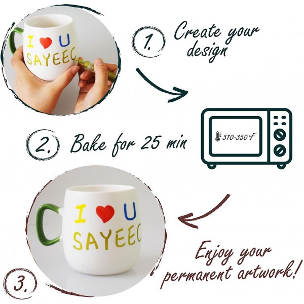 Sayeec 아크릴 마커 24색 세트 스테인드 글라스용 영구 마커 세라믹 도자기 스톤 우드 패브릭 캔버스 맞춤형 머그 스톤 제작을 위한 최고의 선택 24팩
