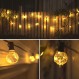 Koopower Festoon Lights with Timer, 30 G40 Bulbs, 10M String + 1M Plug in Cable, incl. 원격(8가지 효과, 밝기 조절 가능, 타이머), 웜 화이트