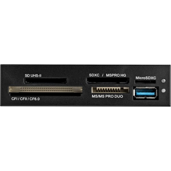 UHS-II를 지원하는 StarTech.com USB 3.0 내장형 멀티 카드 리더기 - SecureDigital/Micro SD/Memory Stick/Compact Flash 메모리 카드 리더기(35FCREADBU3) 멀티 카드 USB 3.0 단일