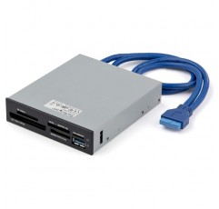 UHS-II를 지원하는 StarTech.com USB 3.0 내장형 멀티 카드 리더기 - SecureDigital/Micro SD/Memory Stick/Compact Flash 메모리 카드 리더기(35FCREADBU3) 멀티 카드 USB 3.0 단일