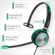 Microsoft 팀용으로 인증된 Yealink UH36 헤드셋, 잡음 제거 마이크 암이 있는 USB-A/3.5mm 모노/ONE 이어 헤드폰, 콜 센터 비즈니스 사무실 IP 전화/PC/Mac/노트북 모노 팀용