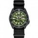 남성용 SEIKO SRPJ37 시계 - 5가지 스포츠 - 수동 와인딩 무브먼트 자동, 블랙 스테인리스 스틸 케이스, 블랙 회전 베젤, 블랙 나일론 스트랩, 100m 방수