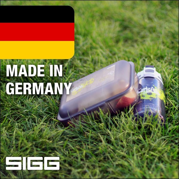 SIGG - 어린이 도시락 1L - Viva Lunchbox Football Day - 깃털처럼 가벼운 - 식기세척기 사용 가능 전자레인지 사용 가능 - BPA 없음 - 학교에 이상적 - 녹색 - 1L