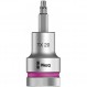 Wera 05003830001 8767 Torx Zyklop 비트 소켓(홀딩 기능 포함), 20mm x 60mm