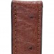 Rios 1931 MAISON 정품 타조 가죽 시계 스트랩 마호가니 19mm 실버 버클