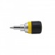 Klein Tools 32594 멀티 비트 드라이버/너트 드라이버, 6-in-1 스터비 도구(십자형, 일자형 및 정사각형 비트, 2개 너트 드라이버 크기 포함)