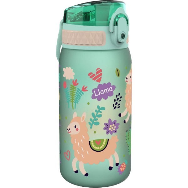 Ion8 누수 방지 어린이 물병/물병, BPA 무함유, 350ml(12온스), , 어린이 물병 포함 라마 번들, 400ml