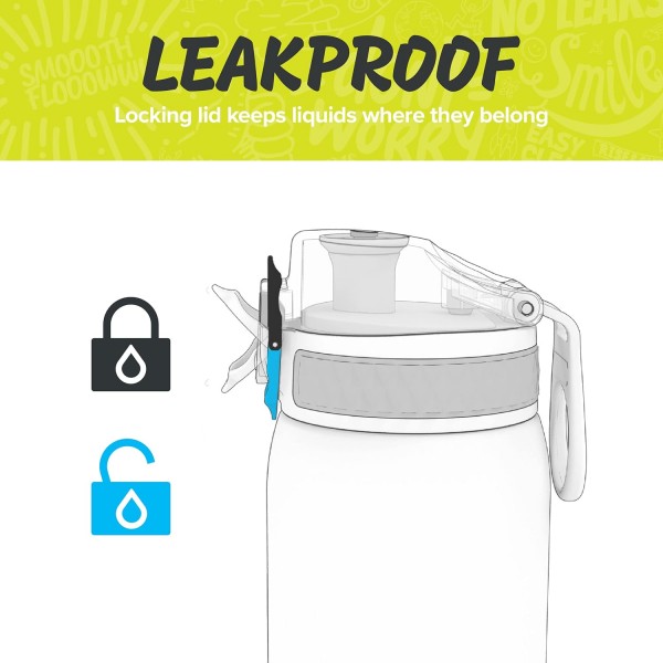 Ion8 누수 방지 어린이 물병/물병, BPA 무함유, 350ml(12온스), , 어린이 물병 포함 라마 번들, 400ml
