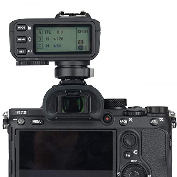 Godox X2T-S TTL HSS 1/8000s 그룹 기능 LED 제어판 펌웨어 업데이트가 포함된 Sony용 2.4G 무선 플래시 트리거 송신기