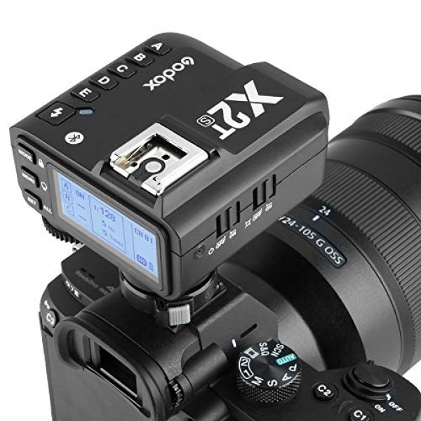 Godox X2T-S TTL HSS 1/8000s 그룹 기능 LED 제어판 펌웨어 업데이트가 포함된 Sony용 2.4G 무선 플래시 트리거 송신기