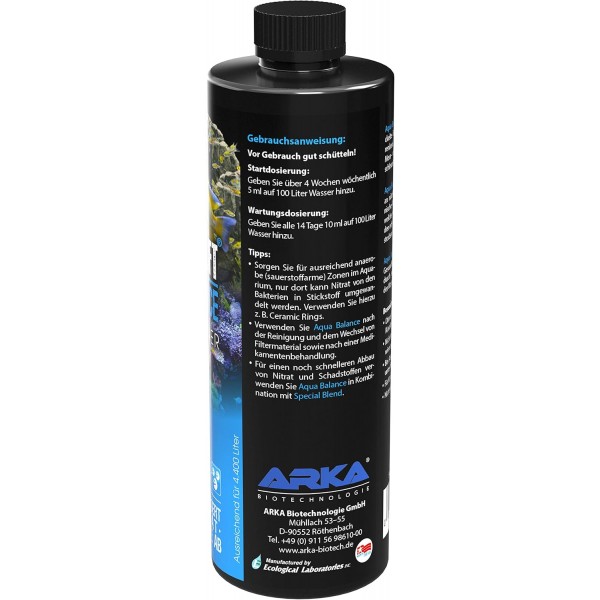MICROBE-LIFT Aqua Balance - 수족관 청소, 물 교체 횟수 감소, 질산염 제거, 담수 및 해수, 473ml 싱글