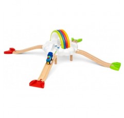 BRIO My First Railway Interactive Light Up Rainbow Train Set - 18개월 이상 유아용 장난감 - 대부분의 BRIO 철도 세트 및 액세서리와 호환 가능