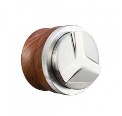 53mm 커피 분배기, 에스프레소 분배 도구, 54mm Breville Barista Portafilter에 맞는 호두 나무 손잡이가있는 조절 가능한 깊이 에스프레소 탬퍼 레벨러