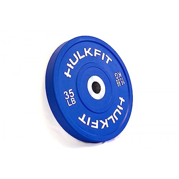 HulkFit 2 스포츠 시리즈 올림픽 충격 흡수 고무 범퍼 웨이트 플레이트(바벨용)
