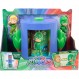 Pyjamasques Transformation Box with 2 Figures 3" 포함(Tenues Day and Night) Gluglu 및 Greg Toys for Children 3+ PJM172