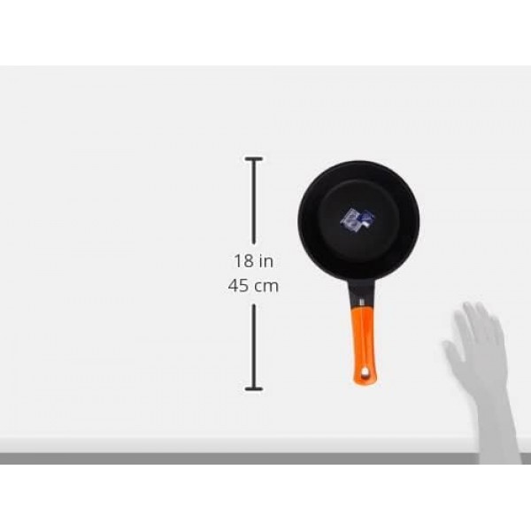 BRA Efficient Orange 프라이팬 Honda 20 cm, 플래티넘 플러스 논스틱 코팅 처리된 주조 알루미늄, 원형, 인덕션을 포함한 모든 열원에 적합, PFOA 프리 20 cm Honda 프라이팬