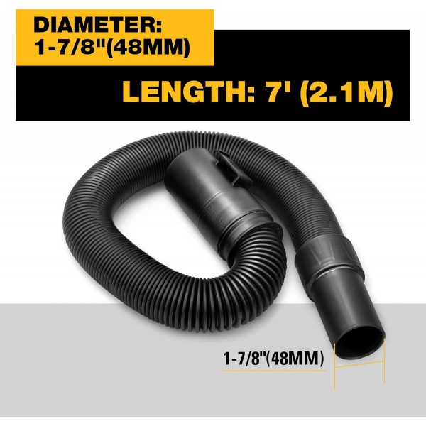 DEWALT DXVA19-2600 확장 슈퍼 플렉스 호스, 블랙