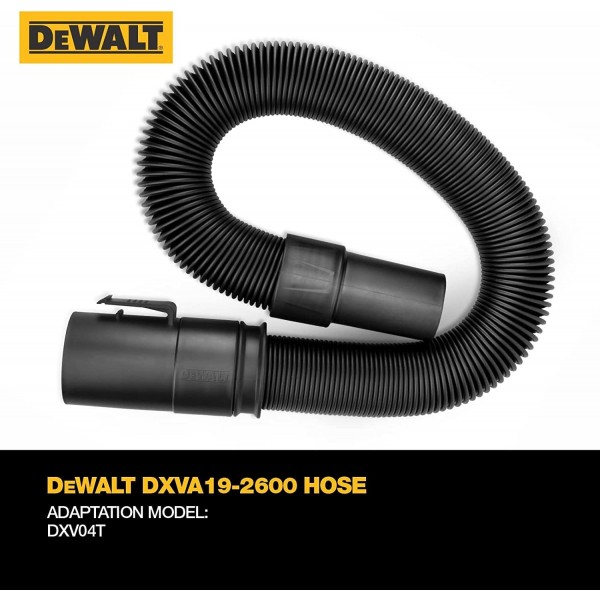 DEWALT DXVA19-2600 확장 슈퍼 플렉스 호스, 블랙