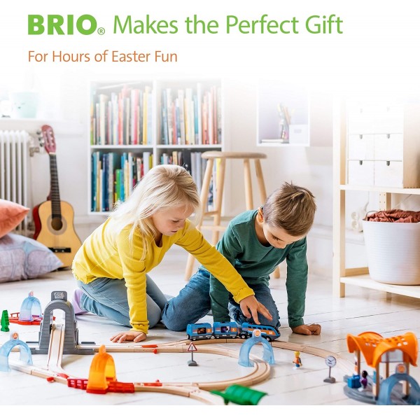 BRIO World Train Track Stacking Supports for Kids Age 3세 이상 - 모든 BRIO 철도 기차 세트 및 액세서리 싱글과 호환 가능