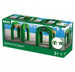 BRIO World Train Track Stacking Supports for Kids Age 3세 이상 - 모든 BRIO 철도 기차 세트 및 액세서리 싱글과 호환 가능