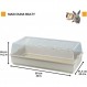 토끼와 기니피그용 대형 플라스틱 케이지 Maxi Duna Multy by Ferplast, 토끼, 왜소한 토끼, 작은 설치류용 집, 환기 그릴, 99 x 51.5 x 36 cm