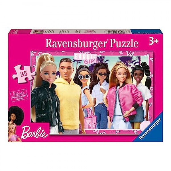 Ravensburger Barbie 35피스 직소 퍼즐 3세 이상 어린이용
