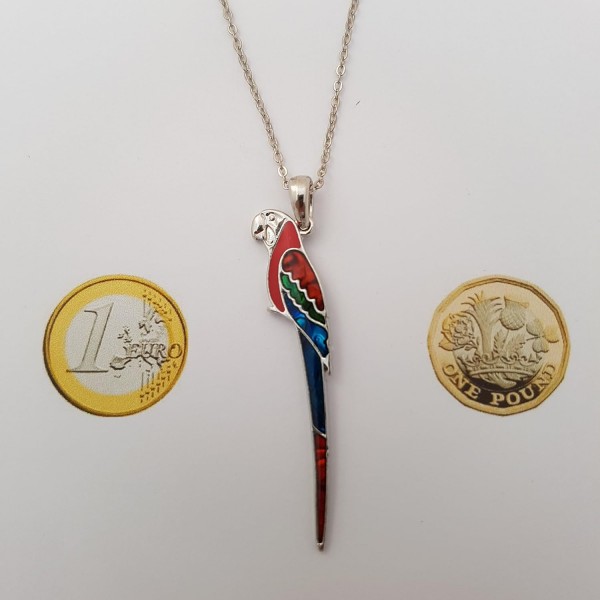 Kiara Jewellery Perched Macaw Parrot 펜던트 목걸이 18