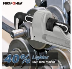 파이프 렌치 900mm, MAXPOWER 36인치 알루미늄 직선 파이프 렌치 헤비 듀티 배관 렌치 파이프 스패너 스틸슨
