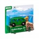 BRIO 월드 - 33724 기린과 마차 | 3세 이상 어린이용 장난감 기차 액세서리 2개, 녹색