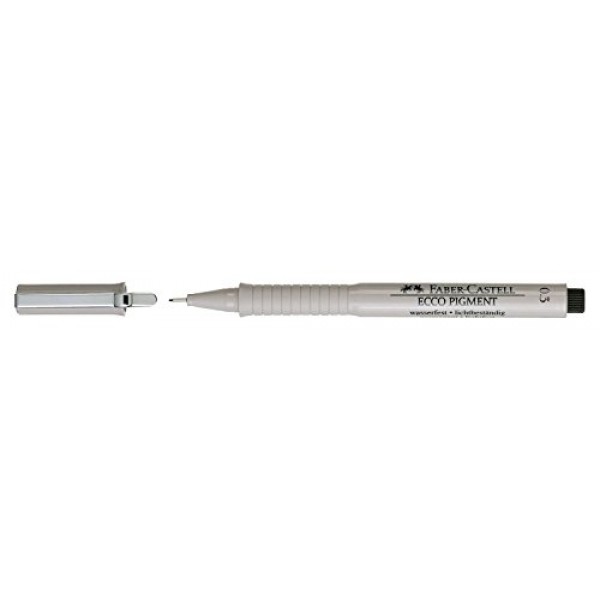파버카스텔 166399 0.3mm 에코 피그먼트 파이버팁 펜 - 블랙