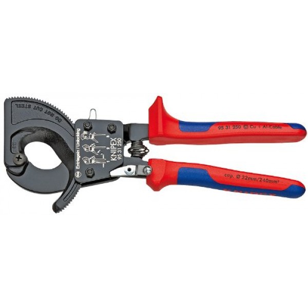 KNIPEX 래칫팅 케이블 컷 + KNIPEX 도구 13 72 8 단조 와이어 스트리퍼