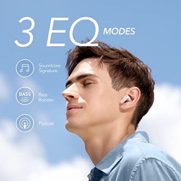 Anker Life P2 Mini의 사운드코어 완전 무선 이어버드, 빅 베이스를 갖춘 10mm 드라이버, 맞춤형 EQ, Bluetooth 5.2, 32H 재생 시간, 고속 충전을 위한 USB-C, 통근, 업무용 초소형 크