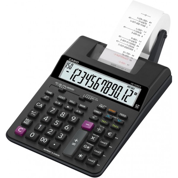 Casio HR150rce + Adapt 데스크톱 계산기 세미 프로페셔널, HR150RCE + Adapt.