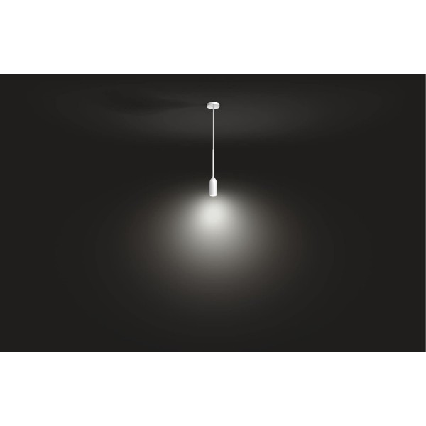 Philips Hue White Ambiance Devote 천장 조명 확장 흰색 570lm, 밝기 조절 가능, 모든 흰색 음영, 앱을 통해 제어 가능, Amazon Alexa(Echo, Echo Dot)와 호환 가능