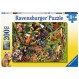 Ravensburger Marvelous Menagerie 8세 이상 어린이를 위한 200피스 직소 퍼즐 - 정글 동물과 새