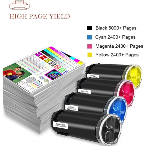 Xerox VersaLink C500 C500DN C500N C505 C505S C505X Printer5000 페이지용 호환 토너 카트리지 C500 C505 106R03862(검정)
