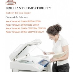 Xerox VersaLink C500 C500DN C500N C505 C505S C505X Printer5000 페이지용 호환 토너 카트리지 C500 C505 106R03862(검정)